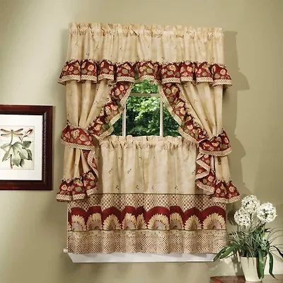 Rod Pocket Kitchen Curtains & Drapes Window Set