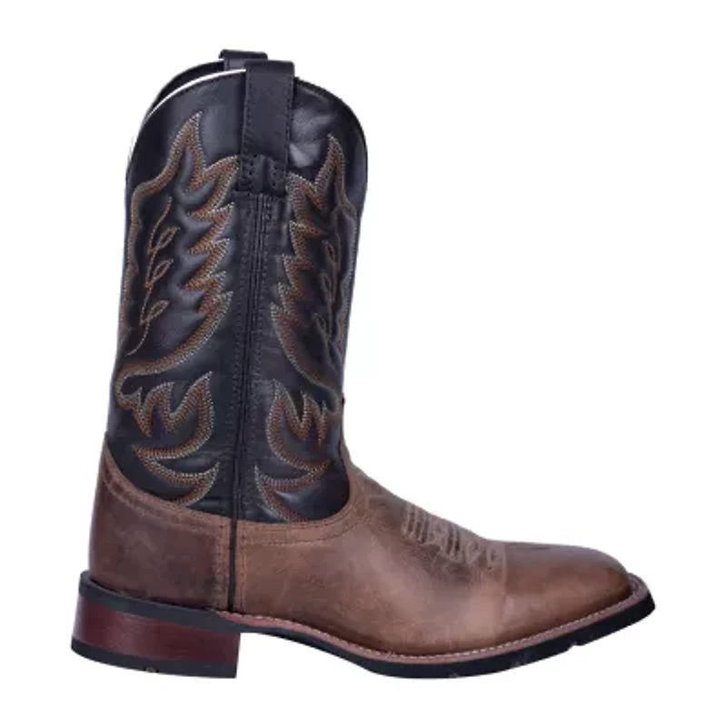Laredo Mens Montana Block Heel Cowboy Boots