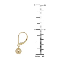 14K Gold Ball Drop Earrings
