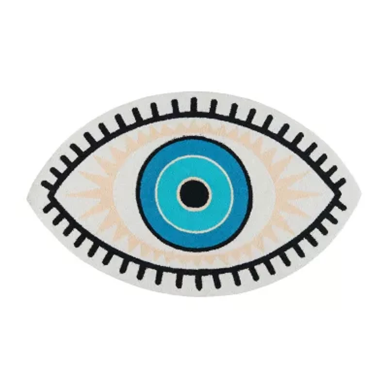 Momeni Cucina All Seeing Eye Washable Indoor Outdoor Rugs