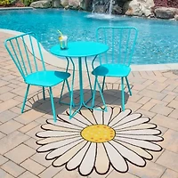 Momeni Cucina Hooked Washable Indoor Outdoor Round Accent Rug