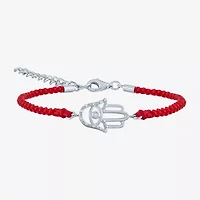 Diamond Accent Womens Diamond Accent Diamond Sterling Silver Cord Bracelet