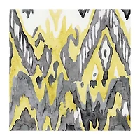 Lumaprints Yellow Gray Ikat Ii Canvas Art