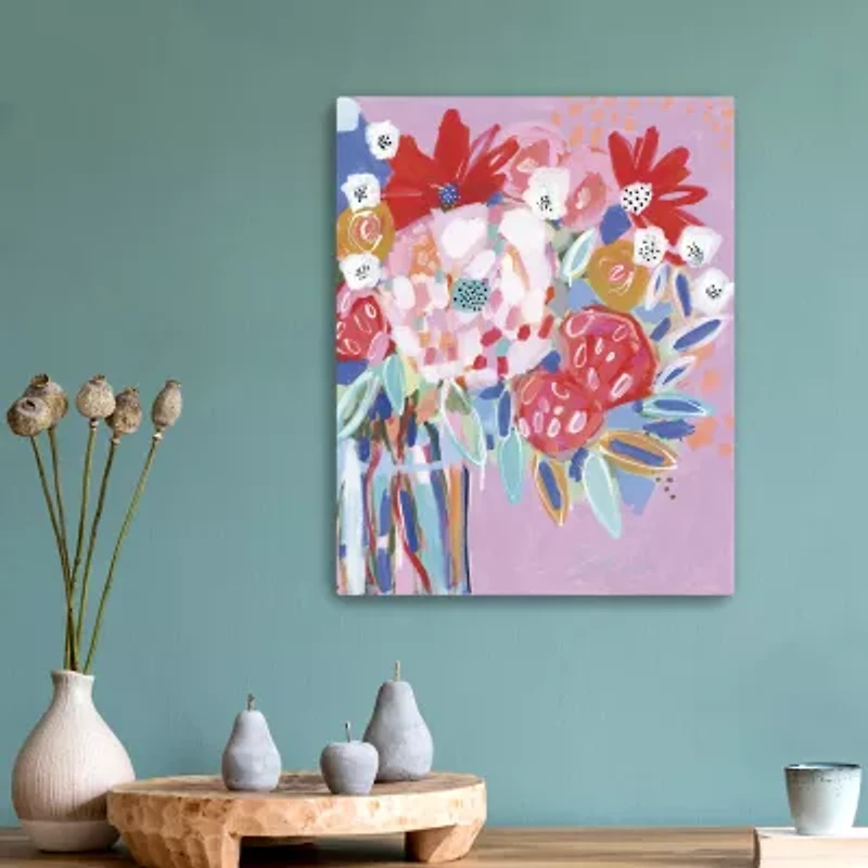 Lumaprints Tell Me A Story With Flowers Canvas Art
