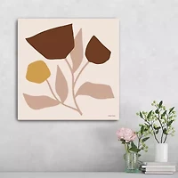 Lumaprints Modern Graphic Floral Stem Canvas Art