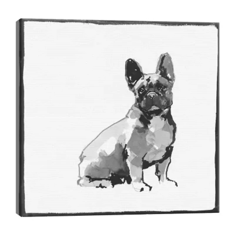 Lumaprints French Bull Dog Traditional Canvas Art
