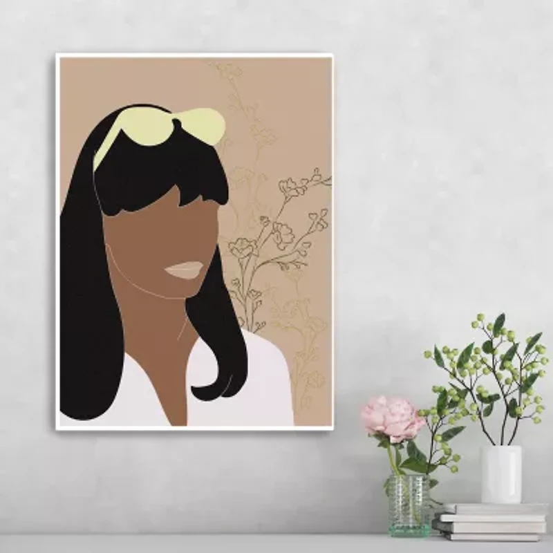 Lumaprints Hawaii Smpl Wom Flourish Portrait Canvas Art