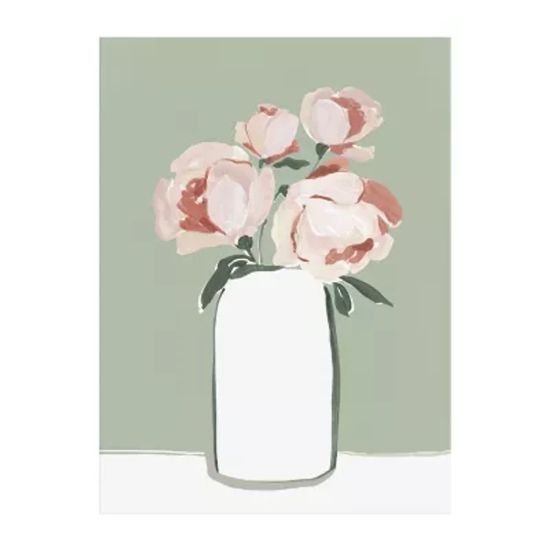 Lumaprints Blushing Florals Contemporary Canvas Art