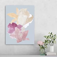Lumaprints Blue Floral Block Ii Modern Canvas Art