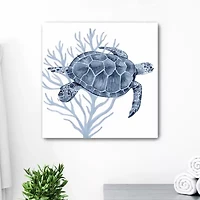 Lumaprints Deep Blue Sea Xvii Coastal Canvas Art