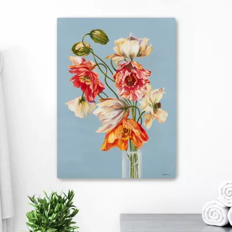 Lumaprints Paper Poppies Canvas Art