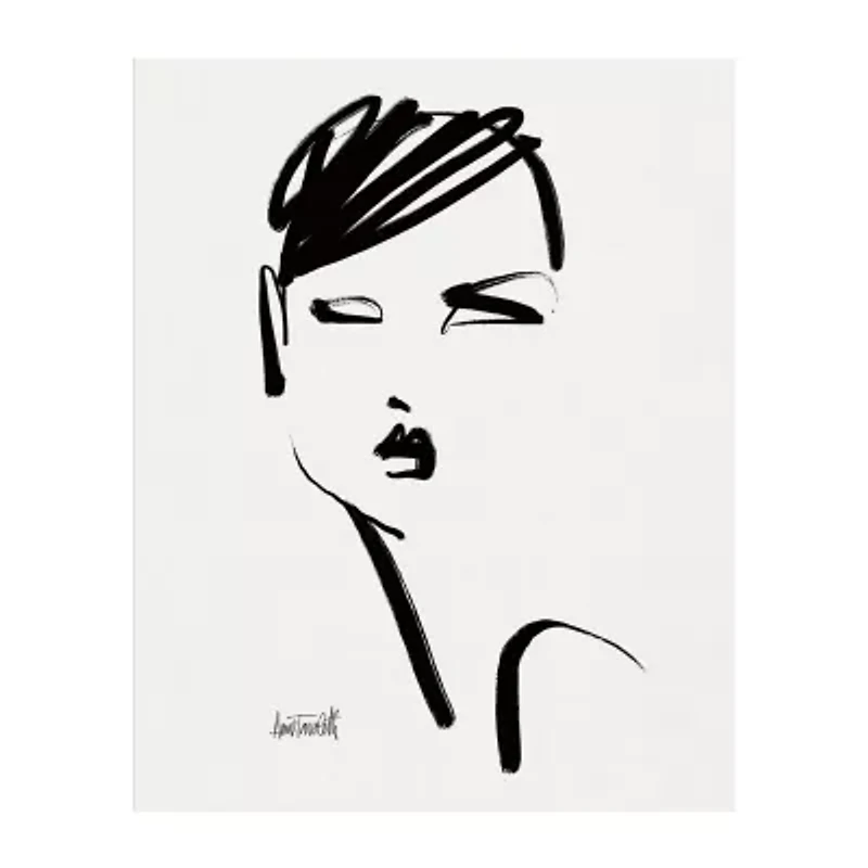 Lumaprints Brush Portrait Iv Canvas Art