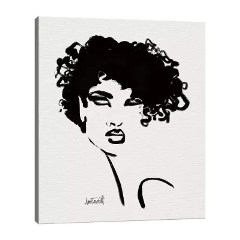 Brush Portrait XI Canvas Art