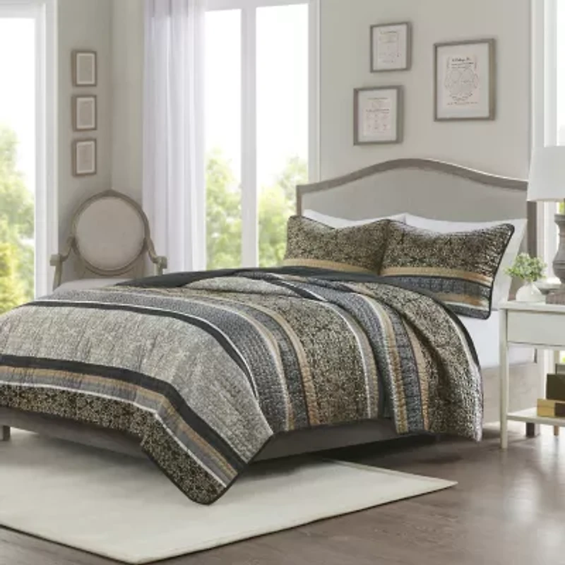 Madison Park Prudence 3-pc. Reversible Quilt Set