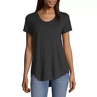 a.n.a Womens Scoop Neck Short Sleeve T-Shirt