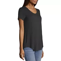 a.n.a Womens Scoop Neck Short Sleeve T-Shirt
