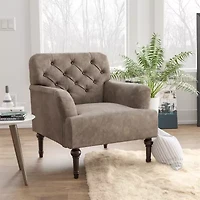 Chariot Tufted Upholstered Armchair