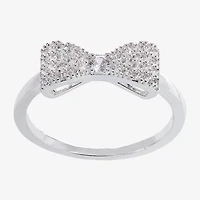 Sparkle Allure Womens 3MM Cubic Zirconia Pure Silver Over Brass Band