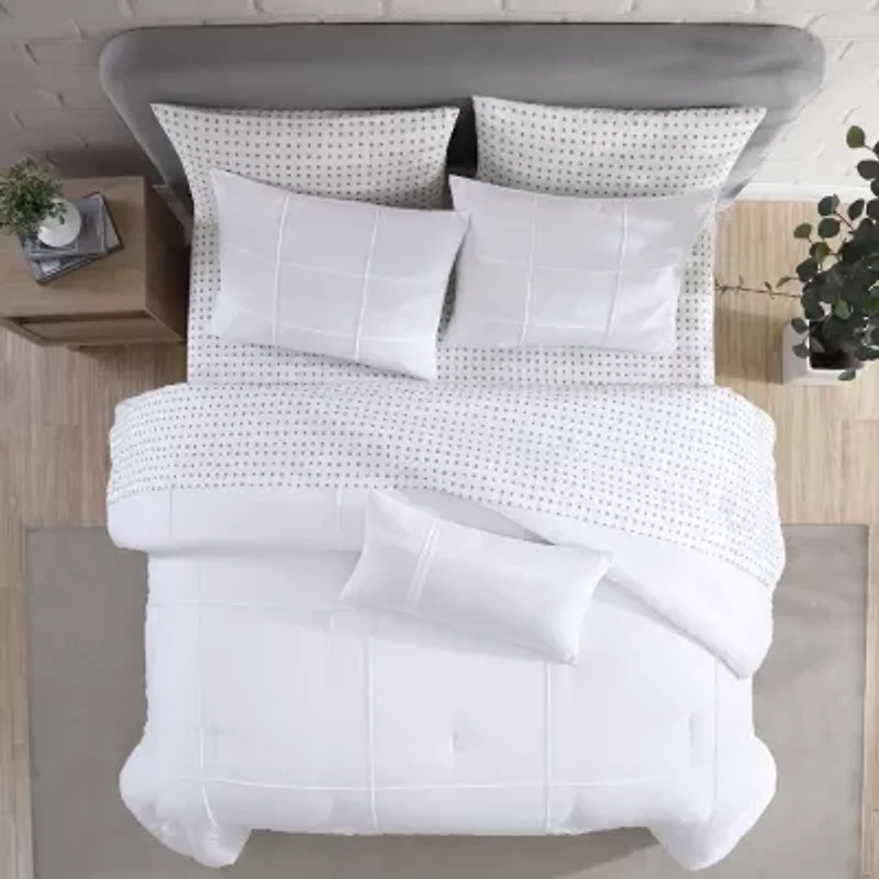 City Scene Solid Microfiber Duvet Cover Set