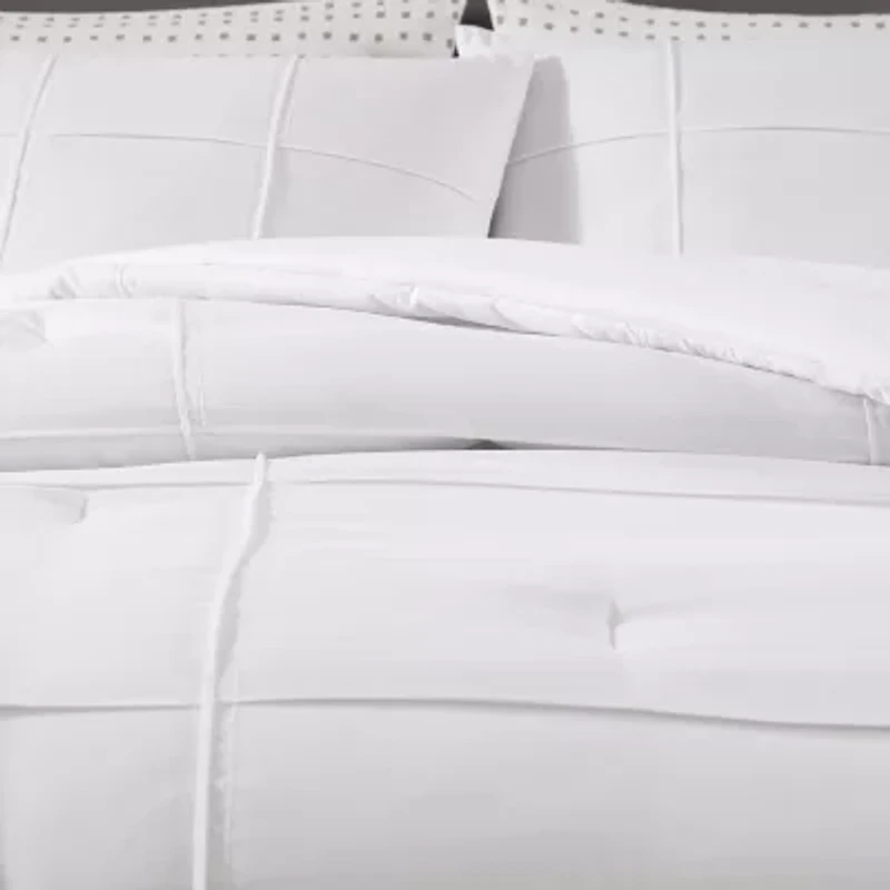 City Scene Solid Microfiber Duvet Cover Set