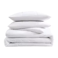 City Scene Solid Microfiber Duvet Cover Set