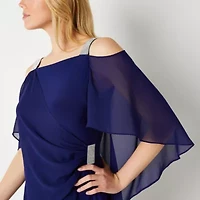 MSK Womens Embellished Short Sleeve Sheath Dress