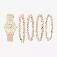 American Exchange Womens Beige Strap Watch A1857g-42-A20