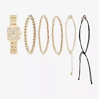 American Exchange Womens Gold Tone Bracelet Watch A1864g-42-A27