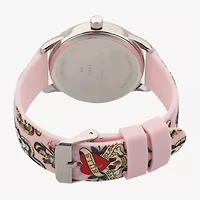 Ed Hardy Womens Pink Strap Watch 14981s-42-B01