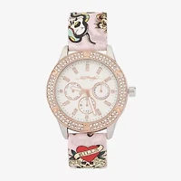 Ed Hardy Womens Pink Strap Watch 14981s-42-B01