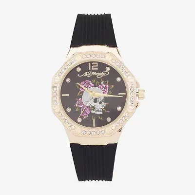 Ed Hardy Womens Black Strap Watch 14970g-42-G02
