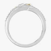 Enchanted Disney Fine Jewelry Womens 1/10 CT. T.W. Genuine Blue Sapphire 14K Gold Over Silver Moana Cocktail Ring