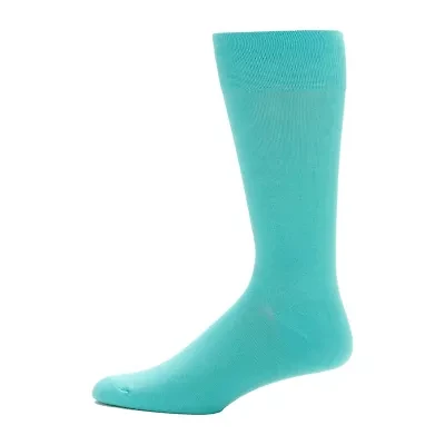J. Ferrar Dress Mens 1 Pair Crew Socks