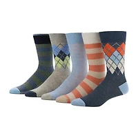 Stafford Casual Dress Mens 5 Pair Crew Socks