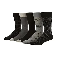 Stafford Casual Dress Mens 5 Pair Crew Socks