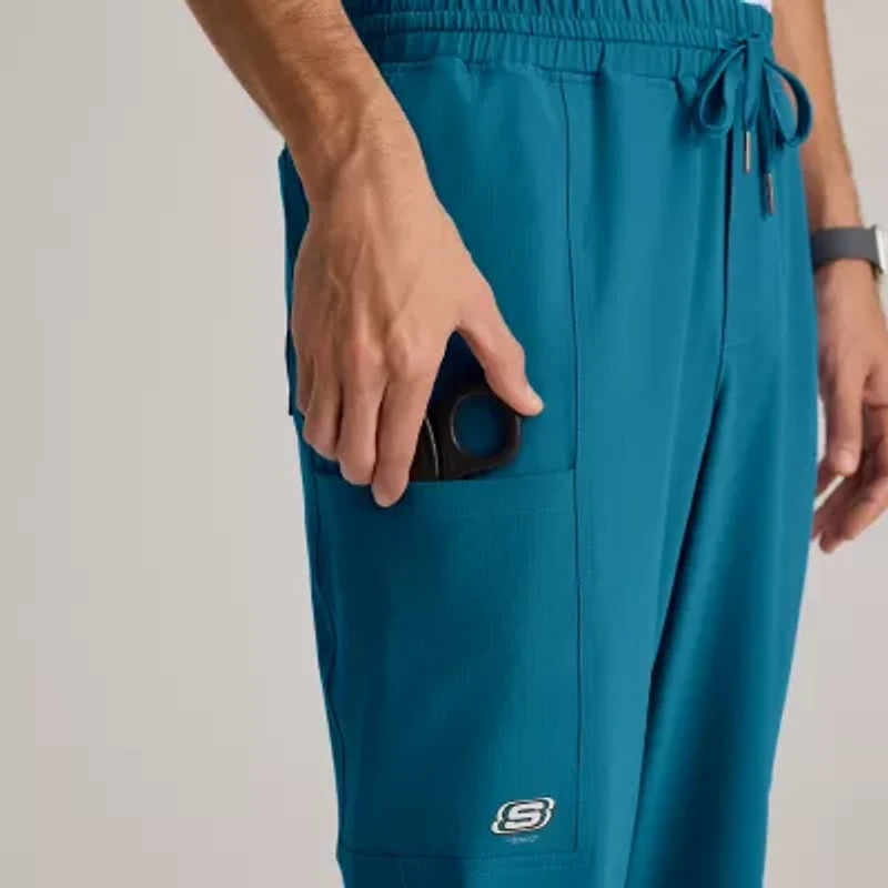 Skechers Skp688 Horizon 5-Pocket Mens Short Tag Free Stretch Fabric Moisture Wicking Scrub Pant