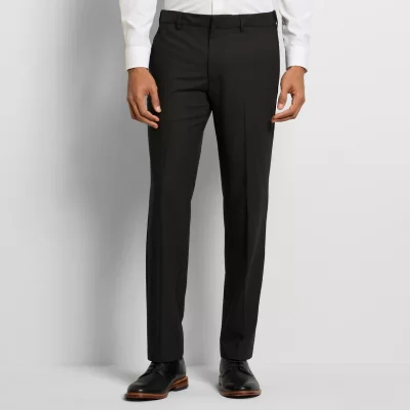 Van Heusen Soft Lux Stretch Mens Regular Fit Dress Flat Front Pant