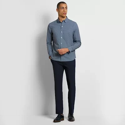 Van Heusen Soft Lux Stretch Mens Regular Fit Dress Flat Front Pant