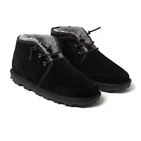 Dearfoams Shepparton Mens Memory Foam Bootie Slippers