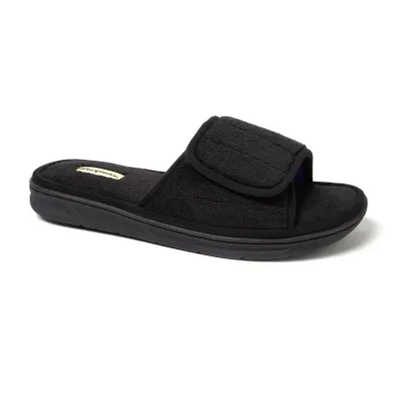 Dearfoams Collin Mens Memory Foam Slip-On Slippers