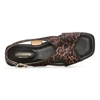 Liz Claiborne Womens Harmony Criss Cross Strap Flat Sandals