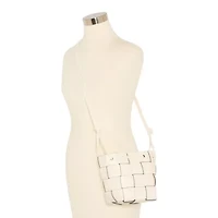 a.n.a Martine Woven Bucket Bag