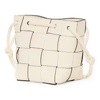 a.n.a Martine Woven Bucket Bag