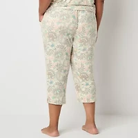 Liz Claiborne Cool and Calm Pajama Capri Pant Plus