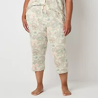Liz Claiborne Cool and Calm Pajama Capri Pant Plus