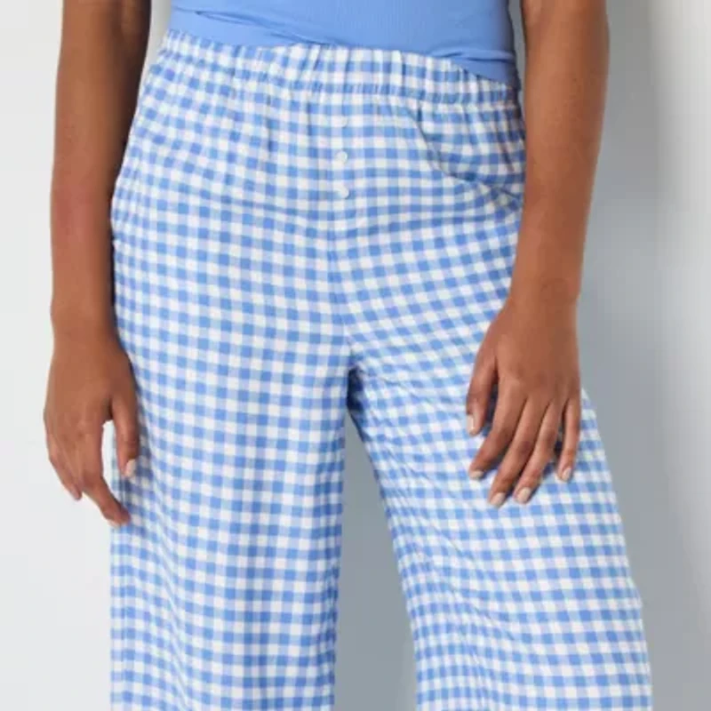 Arizona Body Womens Flannel Juniors Pajama Pants