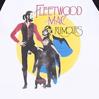 New World Fleetwoodmac Raglan Tank Womens Crew Neck Short Sleeve Loose Fit Juniors Graphic T-Shirt