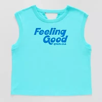Xersion Little & Big Kid Girls Crew Neck Short Sleeve Muscle T-Shirt