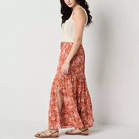 Arizona Womens Juniors Mid Rise Maxi Skirt
