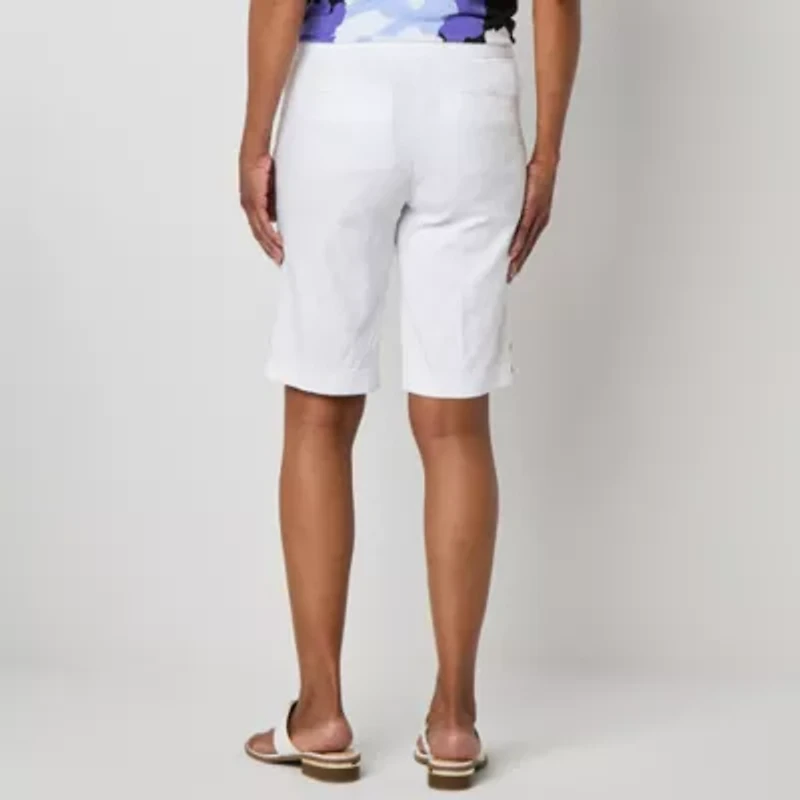 Liz Claiborne Alyssa Womens 12" Mid Rise Bermuda Short